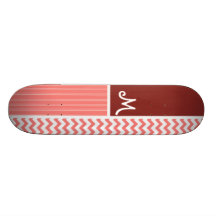 Modelo coralino de Chevron Patineta Personalizada
