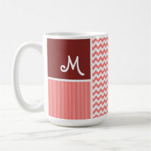 Modelo coralino de Chevron Tazas