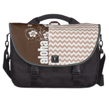 Modelo de Brown Chevron; Hawaiana Bolsas De Ordenador