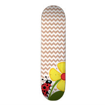 Modelo de Brown Chevron; Mariquita Patineta Personalizada