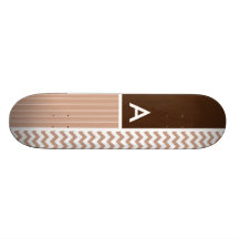 Modelo de Brown Chevron Patin Personalizado