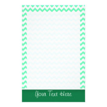 Modelo de Chevron; Verde menta Papeleria