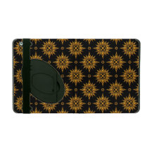 Modelo de estrella amarillo y negro iPad fundas