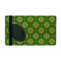 Modelo de estrella amarillo y verde iPad protector