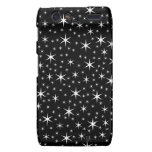 Modelo de estrellas blanco y negro motorola droid RAZR carcasas