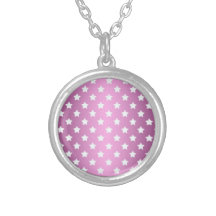 Modelo de estrellas rosado y blanco femenino grimpolas personalizadas