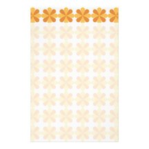 Modelo de flores floral cruzado anaranjado de Cris Papeleria De Diseño