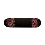 Modelo de flores tropical rojo y negro patín personalizado