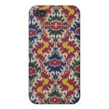 Modelo de Ikat del vintage iPhone 4 Coberturas