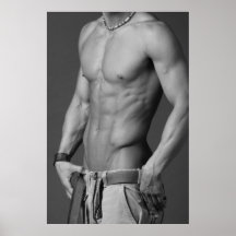 Modelo de la aptitud en poster de los pantalones c