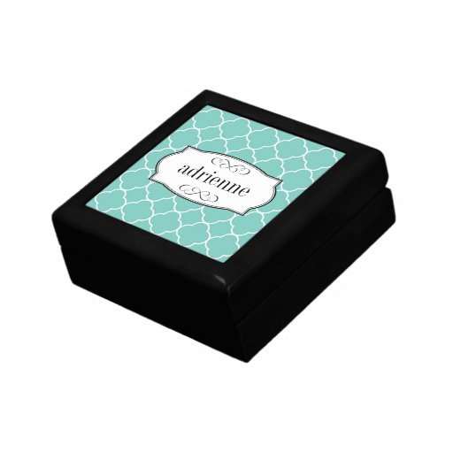 Modelo de la hoja del trébol del quatrefoil del tr cajas de regalo