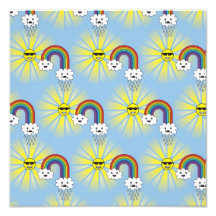 Modelo de la nube y del arco iris de Kawaii Sun Arte Con Fotos