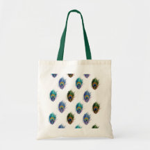 Modelo de la pluma del pavo real bolsa