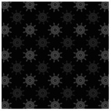 Modelo de la rueda del fractal. Círculos negros y  Escultura Fotografica