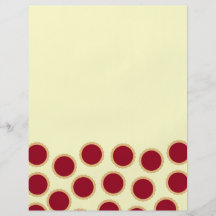 Modelo de la tarta del atasco. Rojo profundo de la Flyer Personalizado