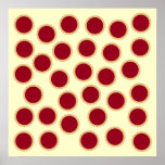 Modelo de la tarta del atasco. Rojo profundo de la Poster
