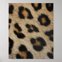 Modelo de la textura de la piel del leopardo poster