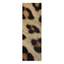 Modelo de la textura de la piel del leopardo tarjeta de visita