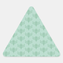 modelo de la verde menta calcomanías trianguladas