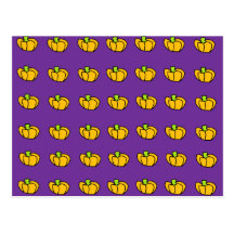 Modelo de las calabazas de Halloween Tarjetas Postales