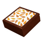 Modelo de las hojas de otoño cajas de joyas