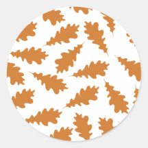 Modelo de las hojas de otoño pegatina
