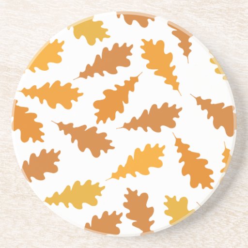 Modelo de las hojas de otoño posavasos personalizados