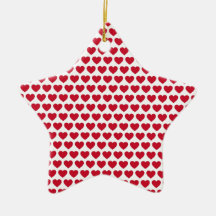 Modelo de los corazones del día de San Valentín as Ornamentos Para Reyes Magos