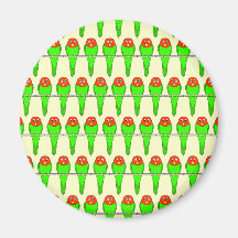 Modelo de los pájaros del Parakeet Imán Para Frigorifico