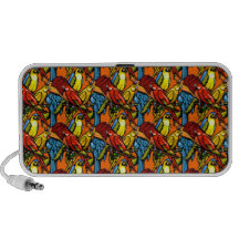 Modelo de los pájaros laptop altavoces