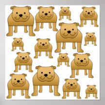 Modelo de los perros. Dogos Poster