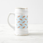 Modelo de los pescados del paraíso en azul taza de café
