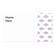 Modelo de los pescados. Línea roja Rainbowfish. Tarjeta De Visita
