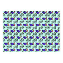 Modelo de los pescados. Pescados azules del fantas Plantilla De Tarjeta Personal