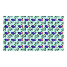 Modelo de los pescados. Pescados azules del fantas Plantillas De Tarjetas Personales