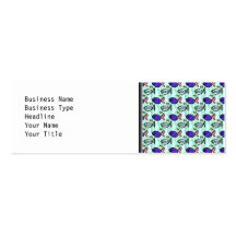 Modelo de los pescados. Pescados azules del fantas Tarjetas De Visita
