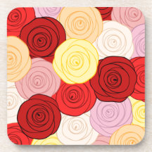 Modelo de los rosas posavasos