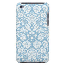 Modelo de lujo azul del damasco iPod touch coberturas