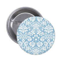 Modelo de lujo azul del damasco pins