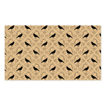 Modelo de lujo con los cuervos. Negro y beige Plantillas De Tarjetas De Visita