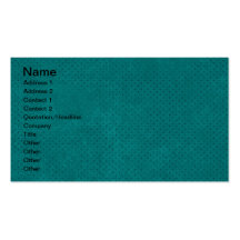 MODELO de LUNAR AZUL del TRULLO 588Teal DIGITAL WA Tarjeta De Visita