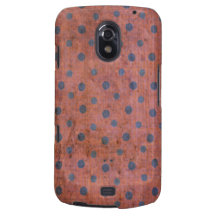 Modelo de lunar azul rojo sucio samsung galaxy nexus carcasa
