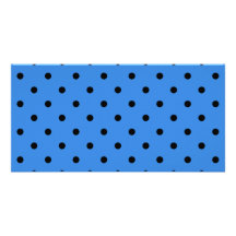 Modelo de lunar azul y negro tarjetas personales