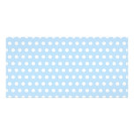 Modelo de lunar blanco y azul. Manchado Tarjetas Fotograficas Personalizadas