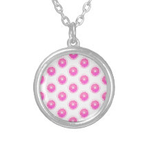 Modelo de lunar rosado de la limonada joyería