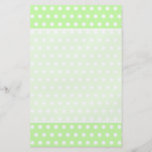 Modelo de lunar verde y blanco. Manchado Tarjetas Publicitarias