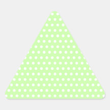 Modelo de lunar verde y blanco. Manchado Calcomanías Triangulos