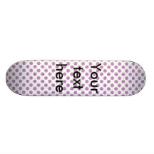 Modelo de lunares purpúreo claro patín personalizado