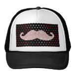 Modelo de lunares rosado femenino divertido del bi gorras de camionero
