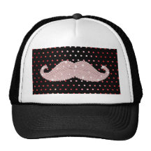 Modelo de lunares rosado femenino divertido del bi gorras de camionero
